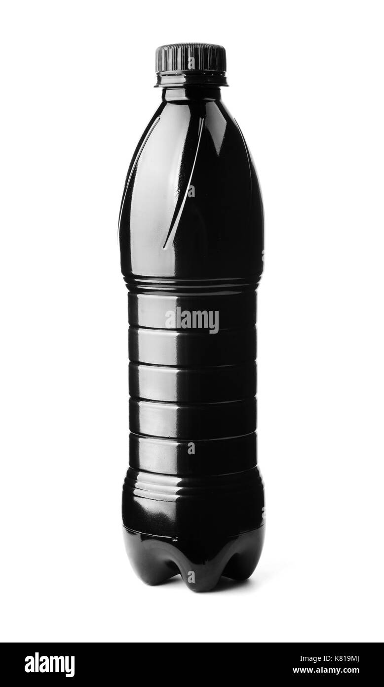 Black energy drink bottle isolated on white background Stock Photo Alamy