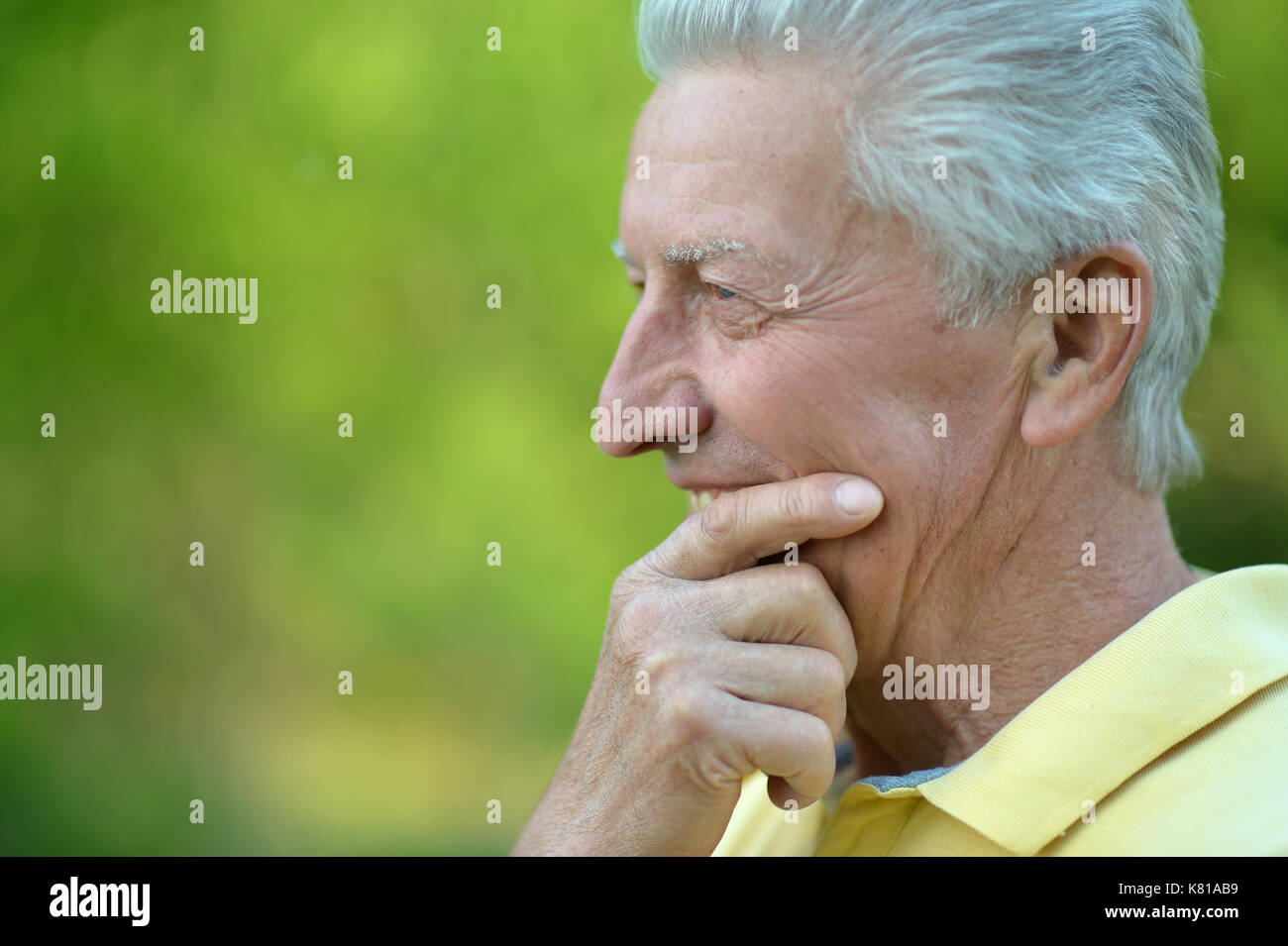 Elderly person in forest hi-res stock photography and images - Alamy
