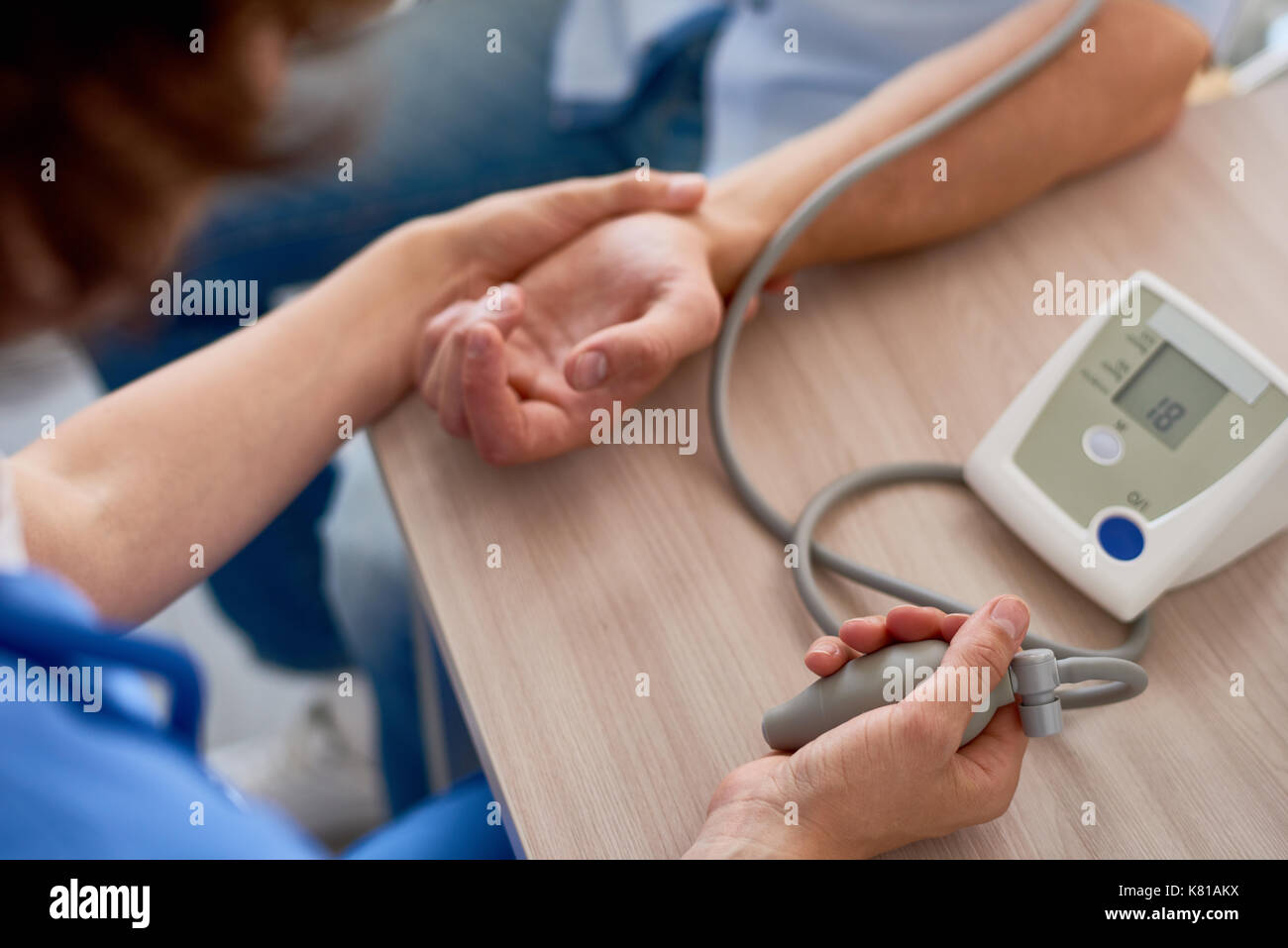 Measuring Blood Pressure Stock Photo Alamy