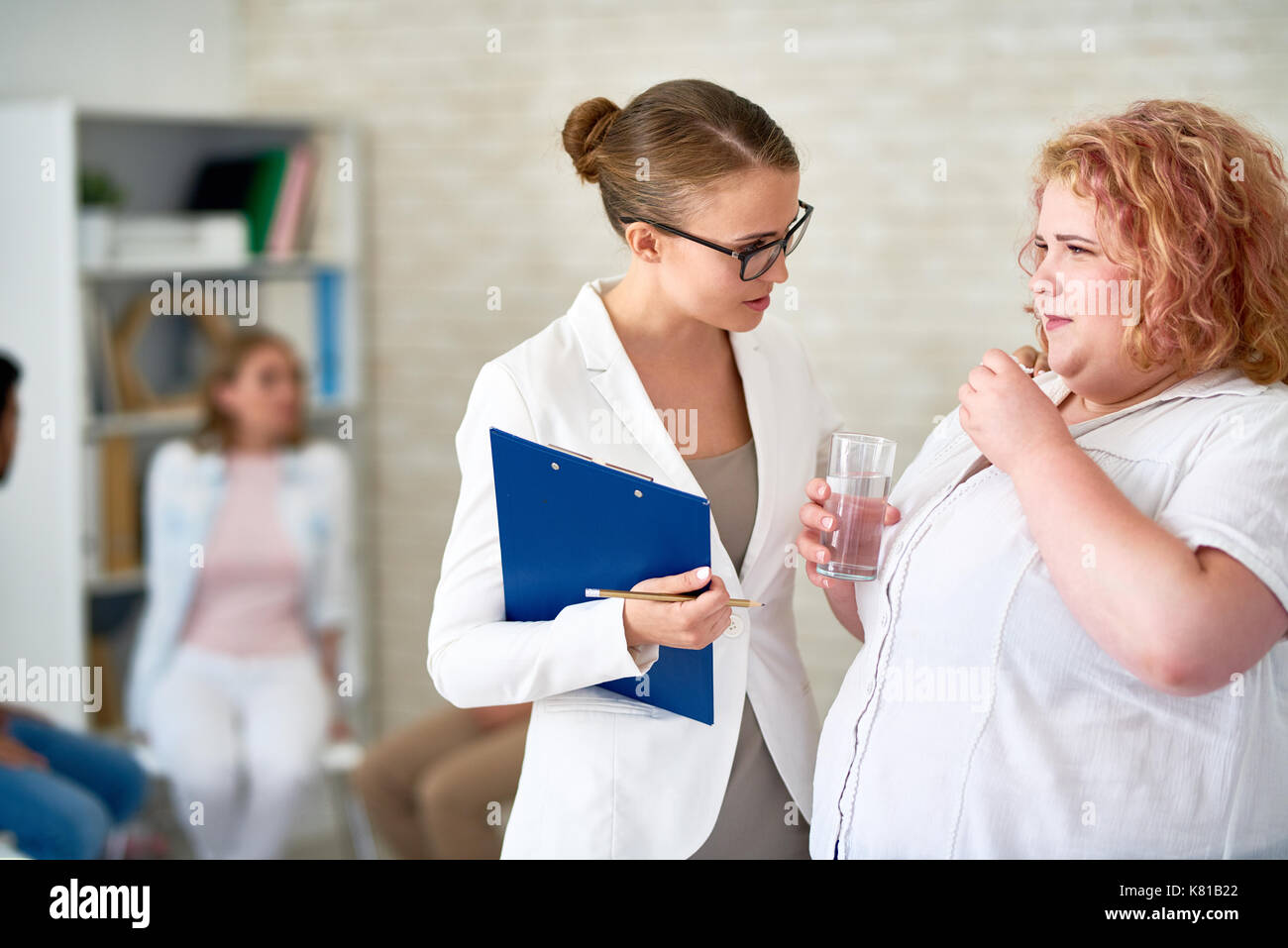Opening up to Psychiatrist Stock Photo Alamy