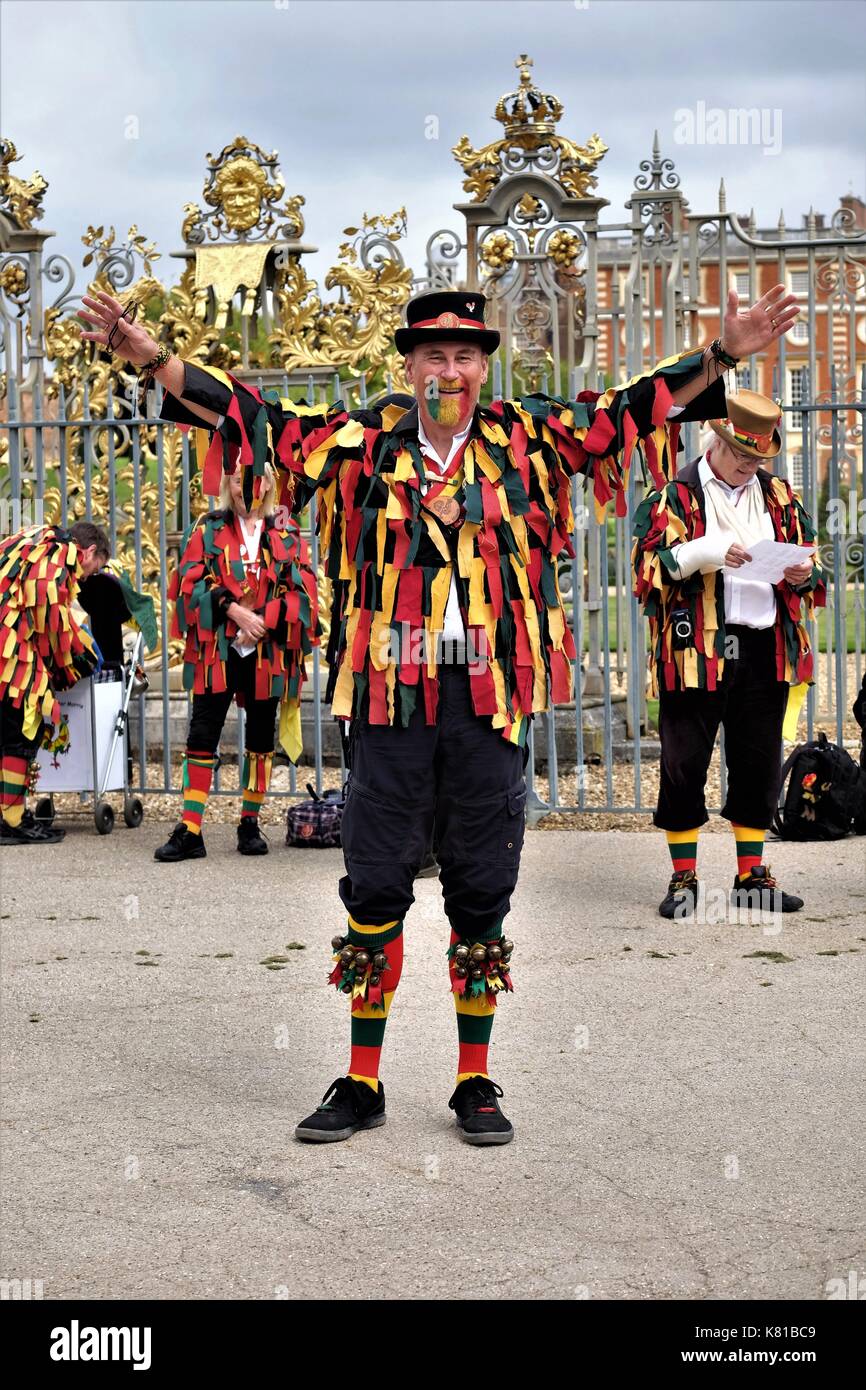 morris dancer and instrument Stock Photo - Alamy