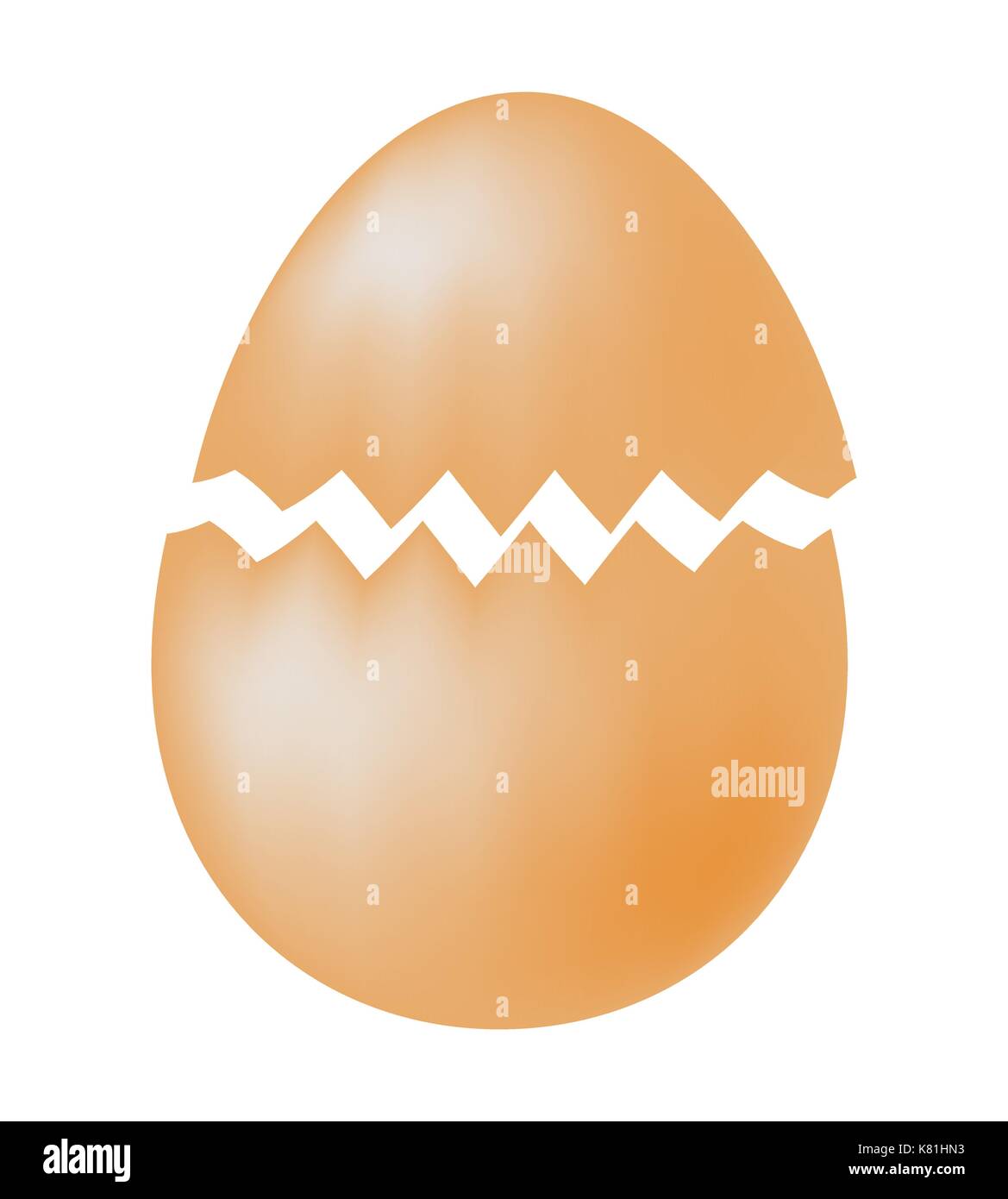 Egg illustration clipart open shell hi-res stock photography and images -  Alamy