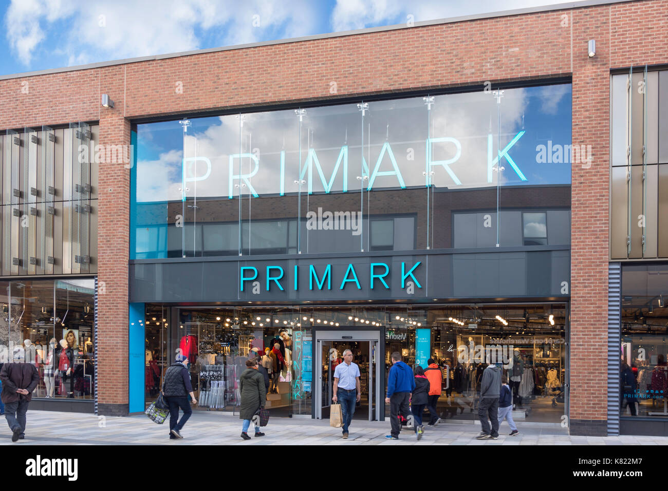 Primark store entrance, Union Square, The Lexicon, Bracknell, Berkshire, England, United Kingdom Stock Photo
