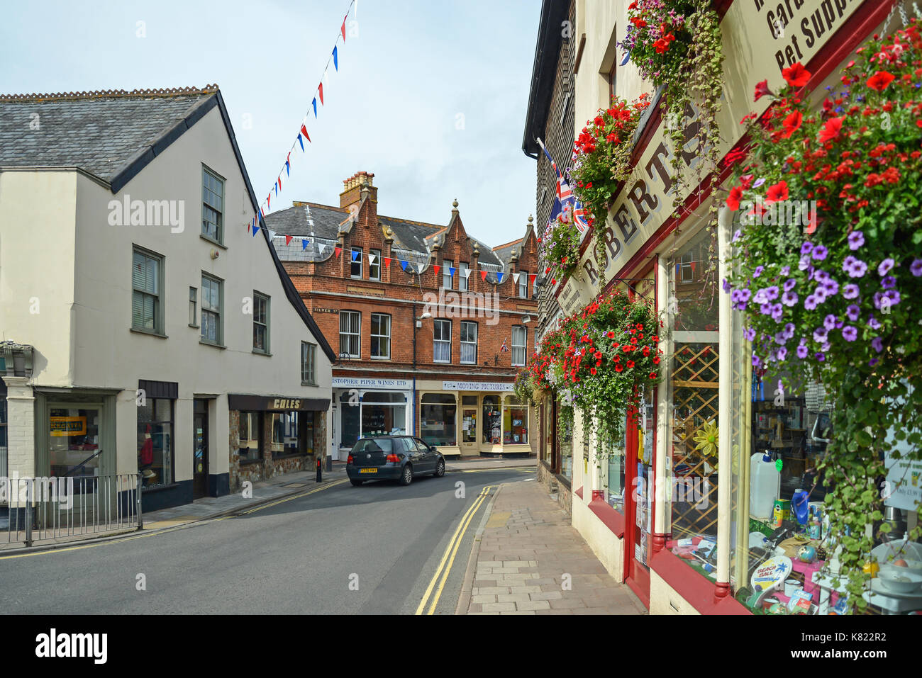 Broad Street, Ottery St Mary, Devon, England, United Kingdom Stock