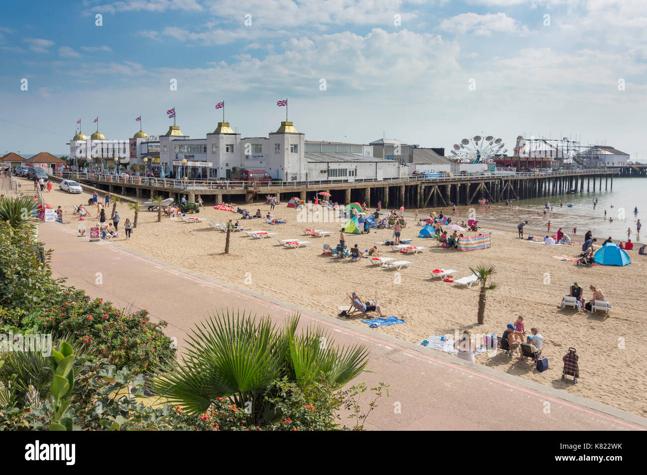 Clacton Pier And Beach Clacton on Sea Essex England United Kingdom
