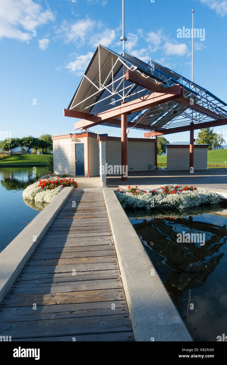 The Island stage at Waterfront park in Kelowna British Columbia is the