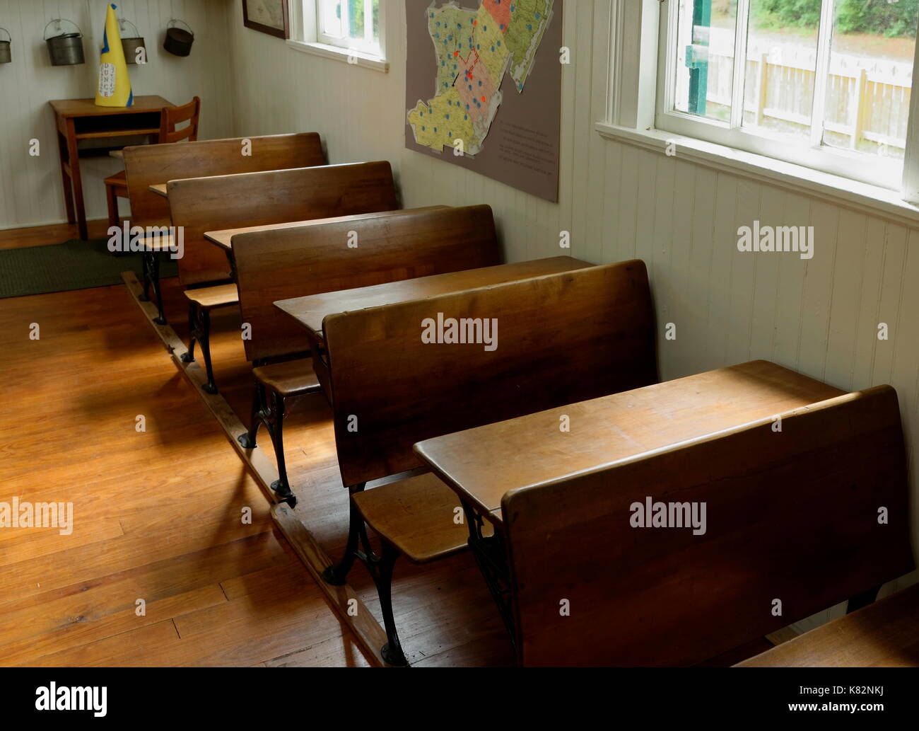 One room schoolhouse interior at the Furnacetown Living Heritage ...