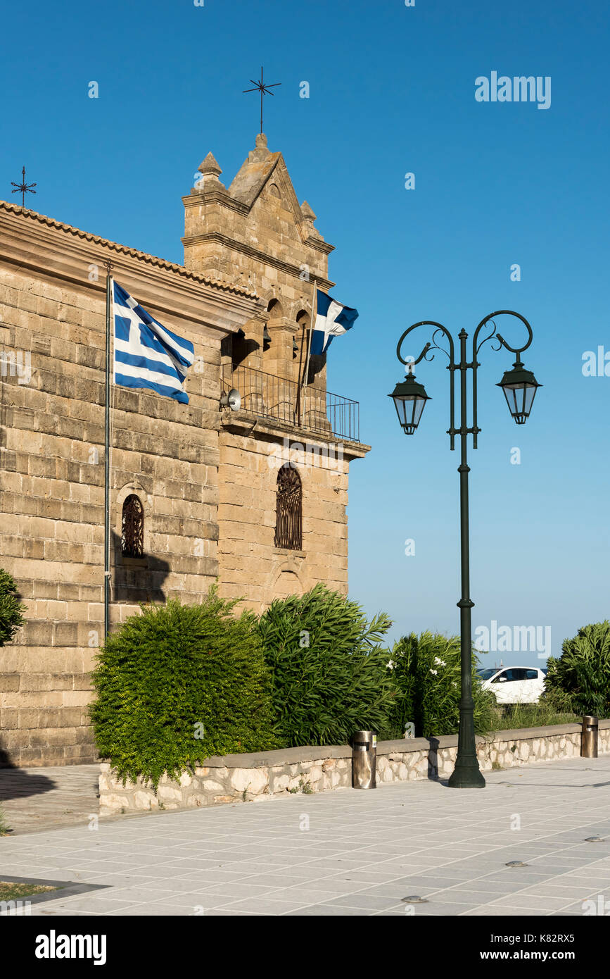Church of Saint Nikolaos Molou, Dionysios Solomos Square, Zakynthos Town, Greece Stock Photo
