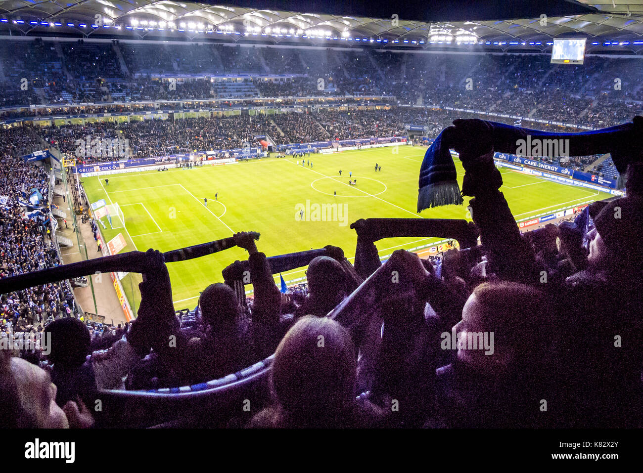 The Volksparkstadion in Hamburg Germany Stock Photo