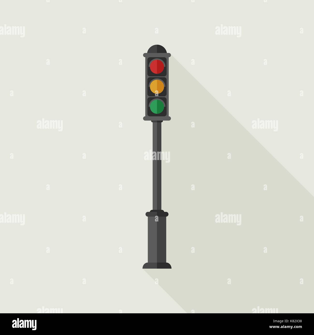Traffic light icon Stock Vector
