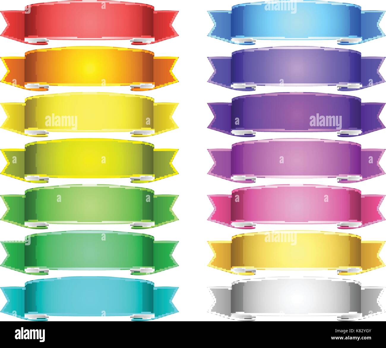 vector ribbons set Stock Vector Image & Art - Alamy