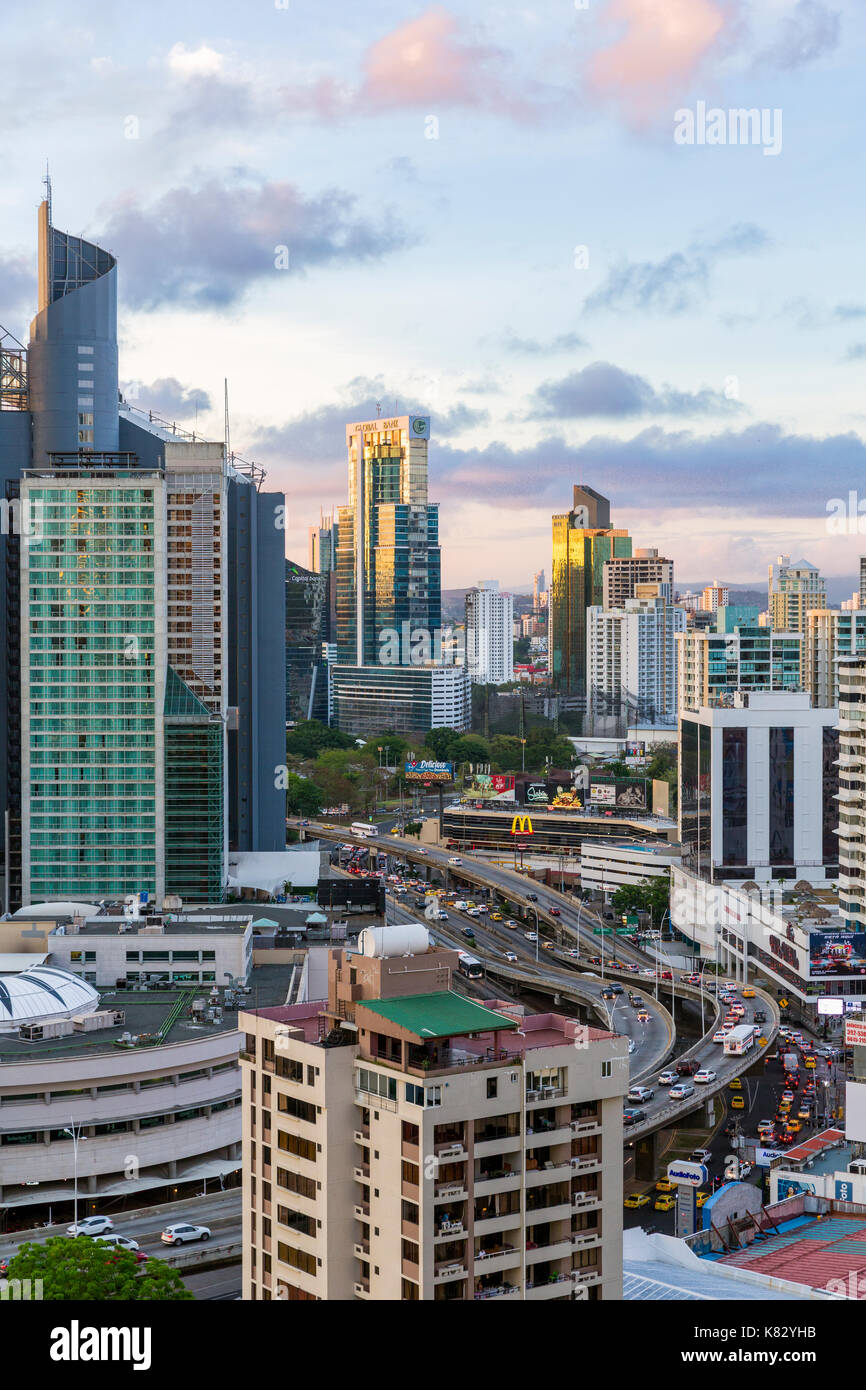 City skyline, Panama City, Panama, Central America Stock Photo