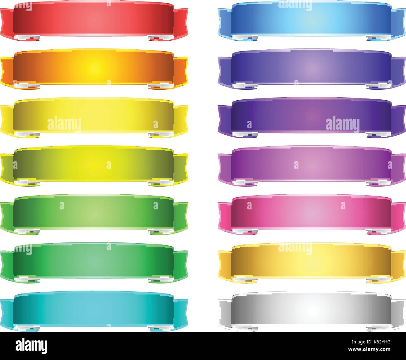 vector ribbons set Stock Vector Image & Art - Alamy