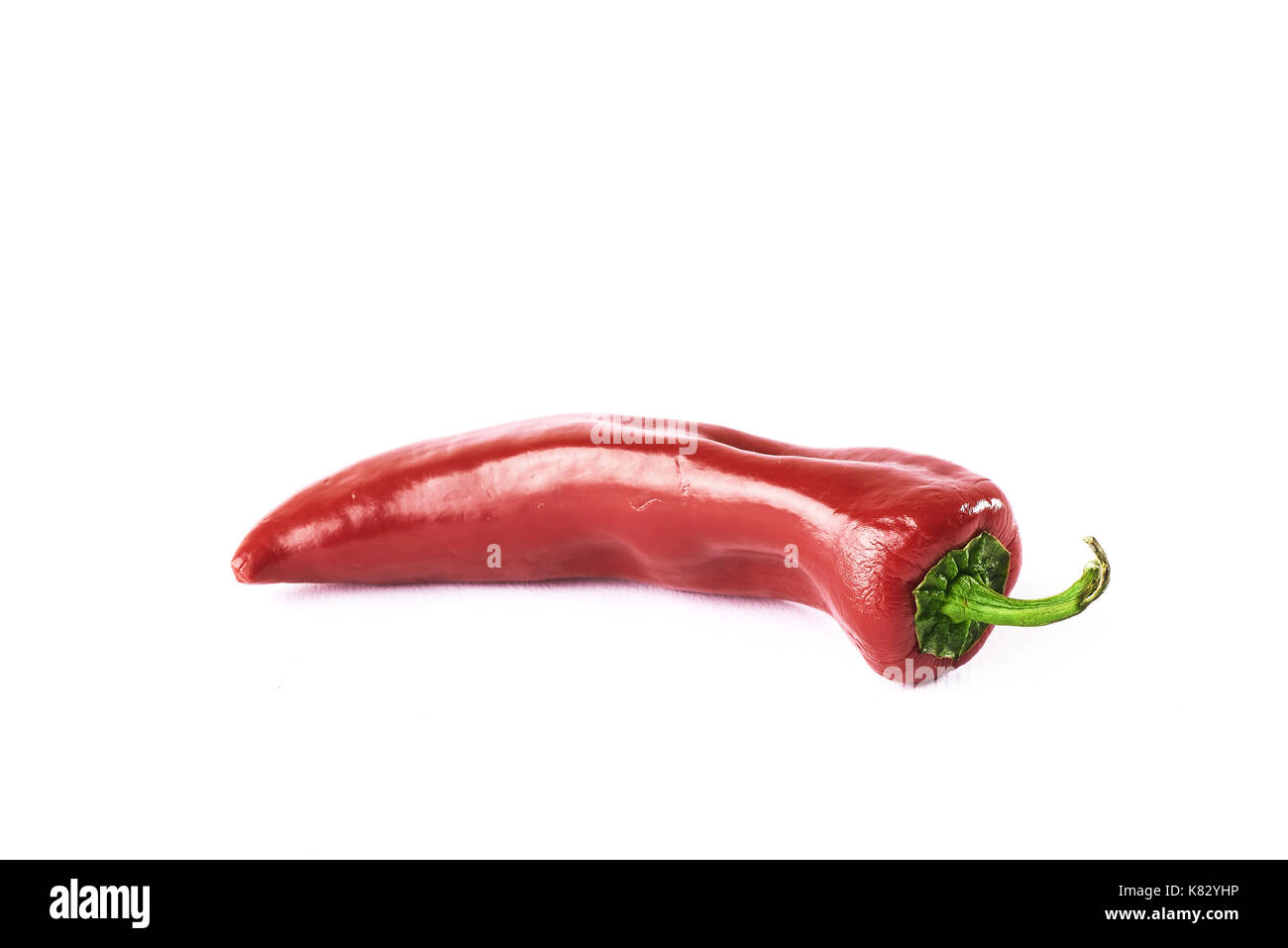 red hot chili pepper isolated on a white background Stock Photo - Alamy