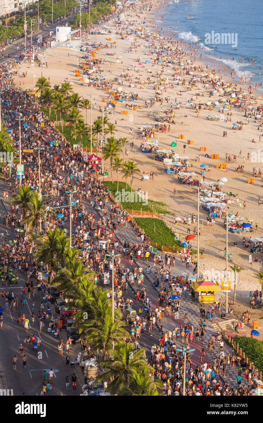 Ipanema Beach, Street carnival, Rio de Janeiro, Brazil, South America Stock Photo