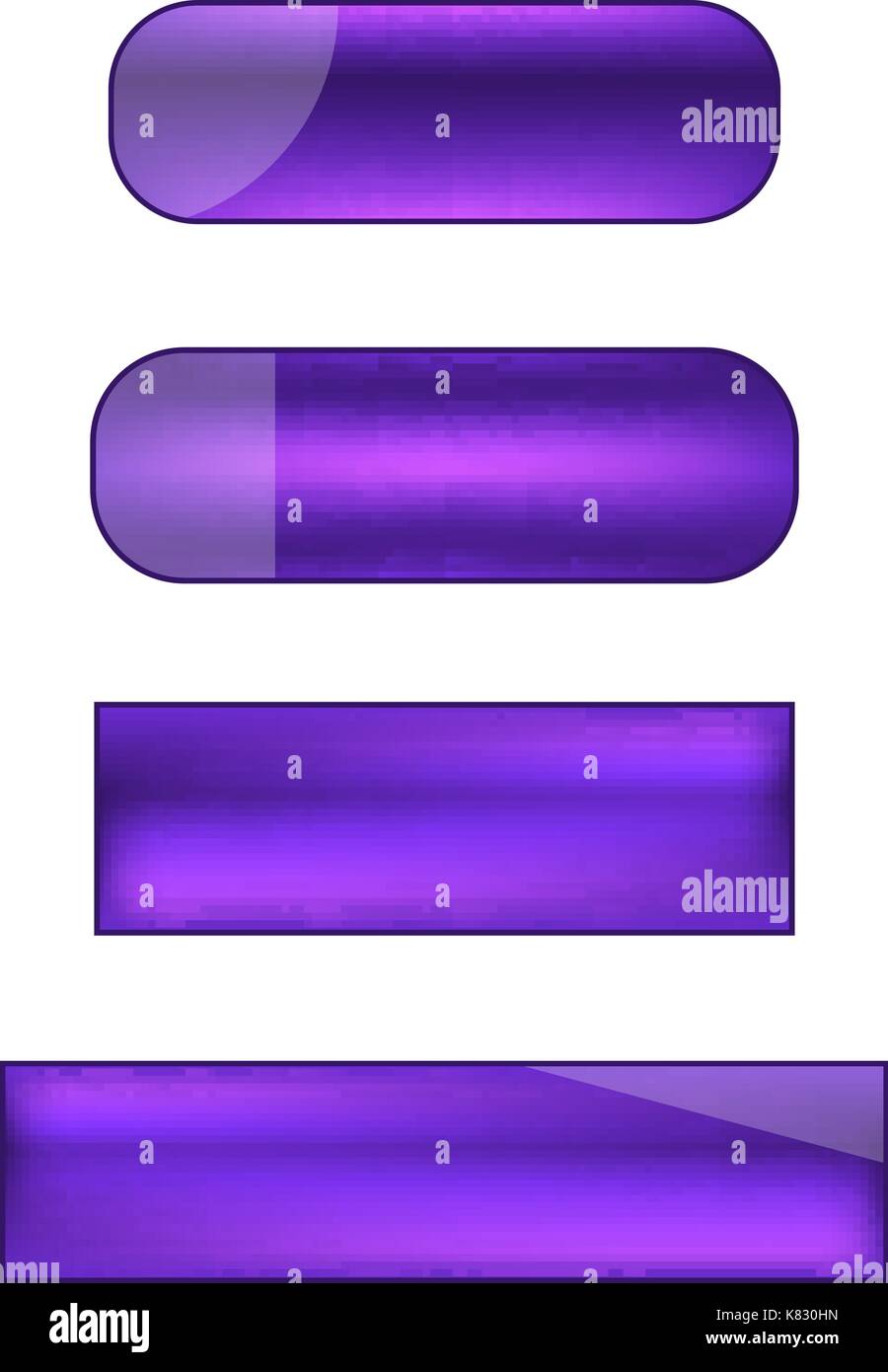 vector web buttons set - violet Stock Vector Image & Art - Alamy