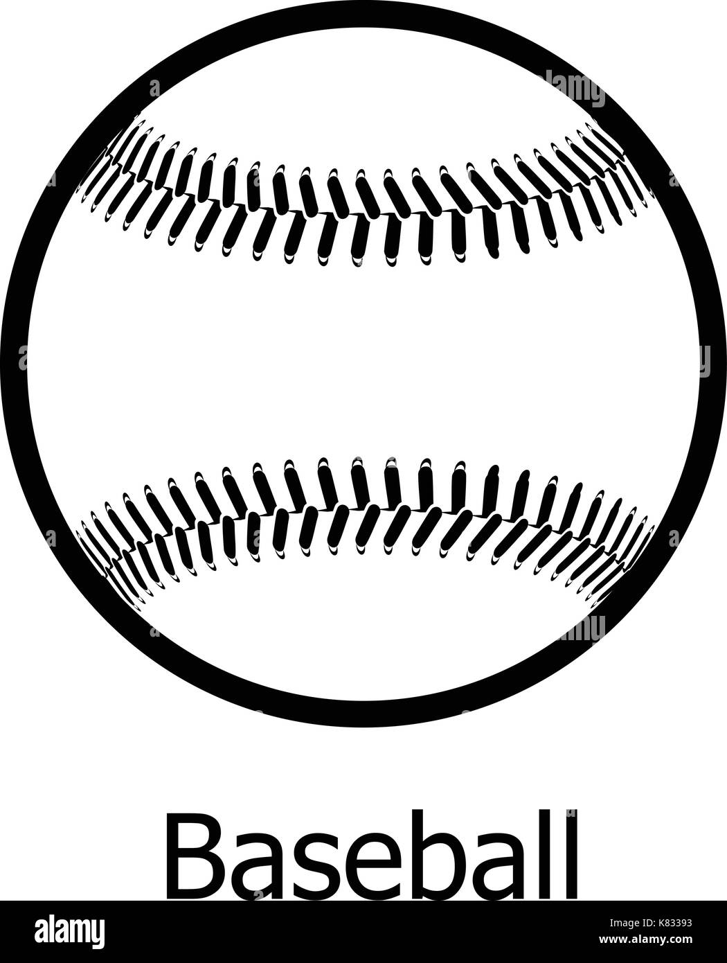 Baseball icon, simple black style Stock Vector Image & Art - Alamy