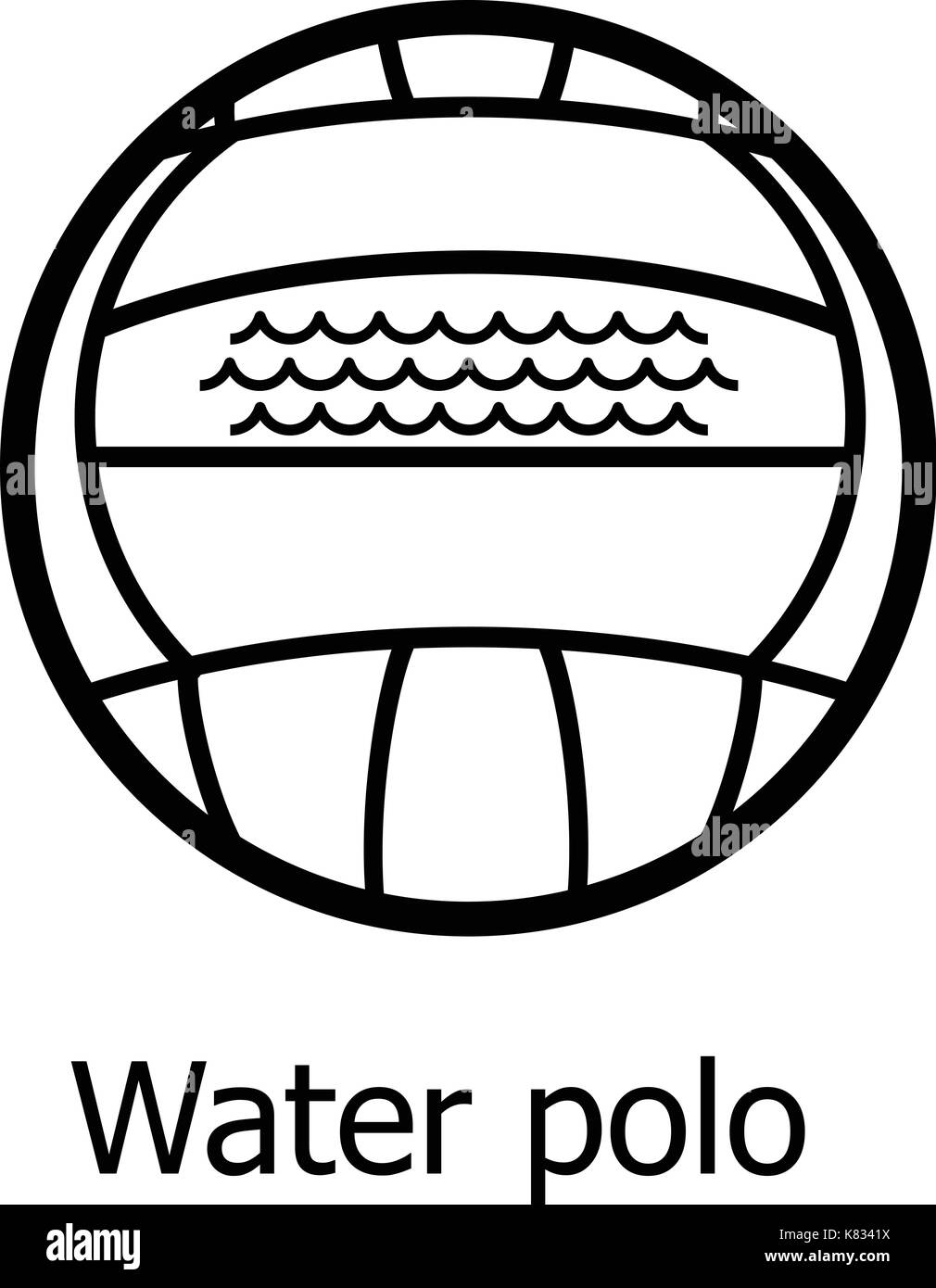 Water polo icon, simple black style Stock Vector Image & Art Alamy