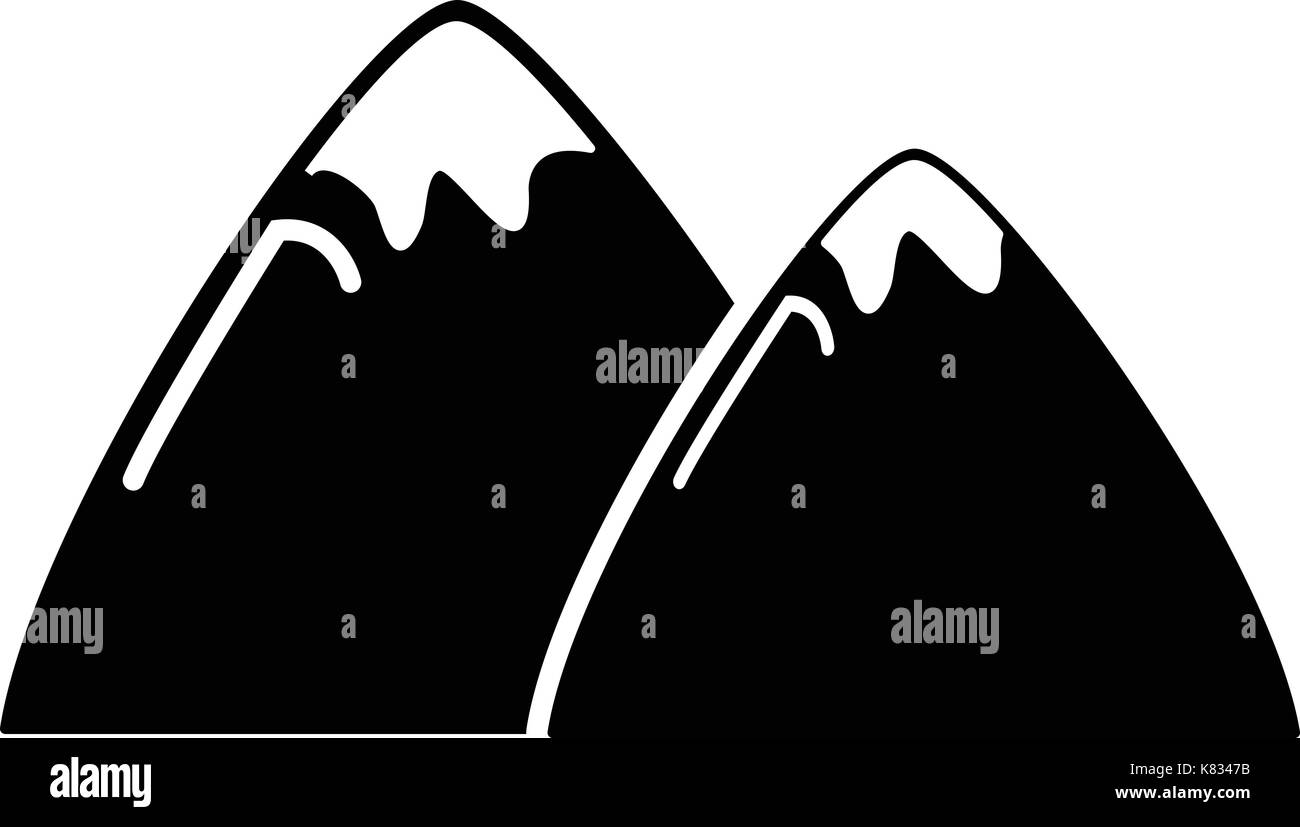 Mountain icon , simple style Stock Vector Image & Art - Alamy