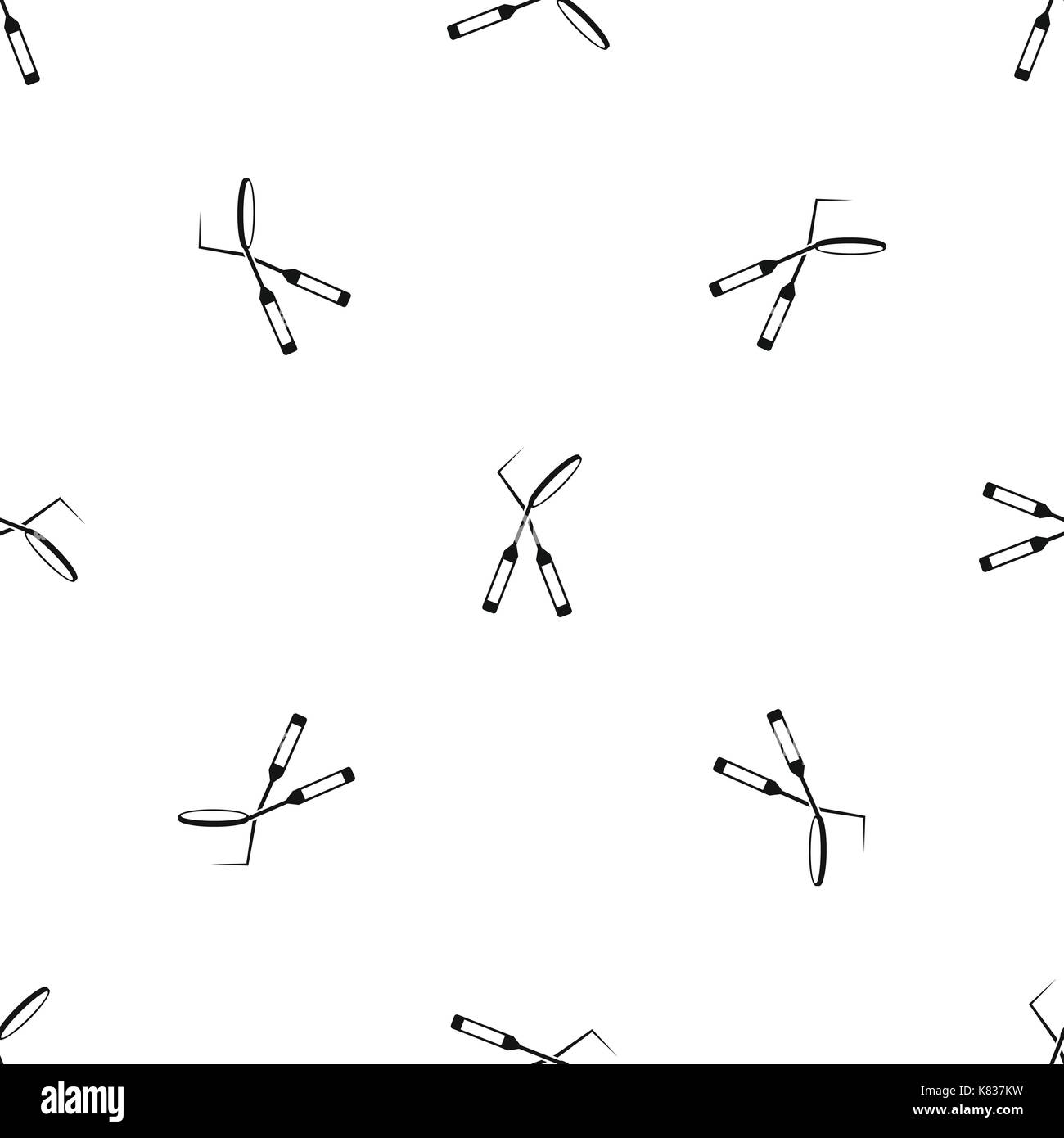 Tooth instruments for dental medicine pattern seamless black Stock Vector