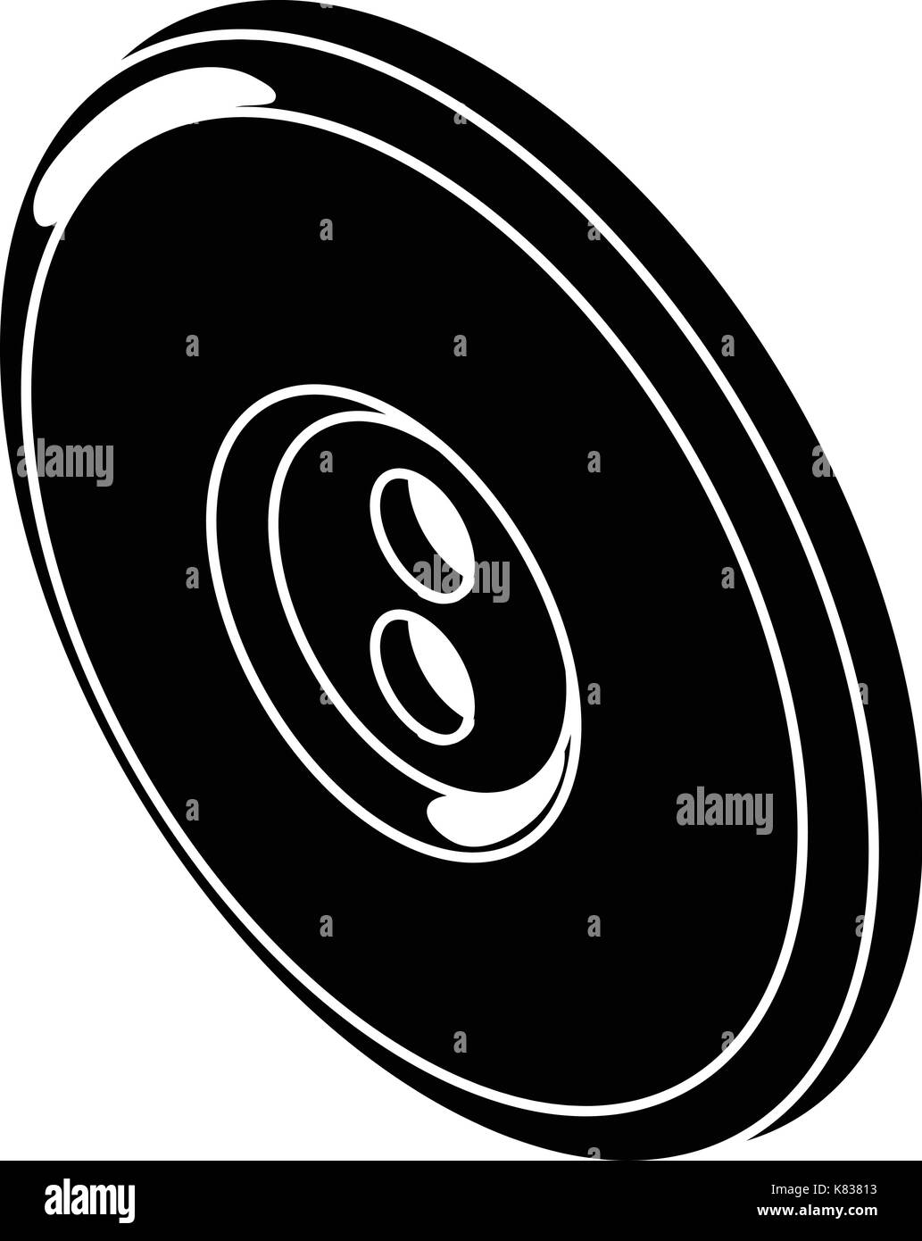 Round clothes button icon, simple style Stock Vector Image & Art - Alamy