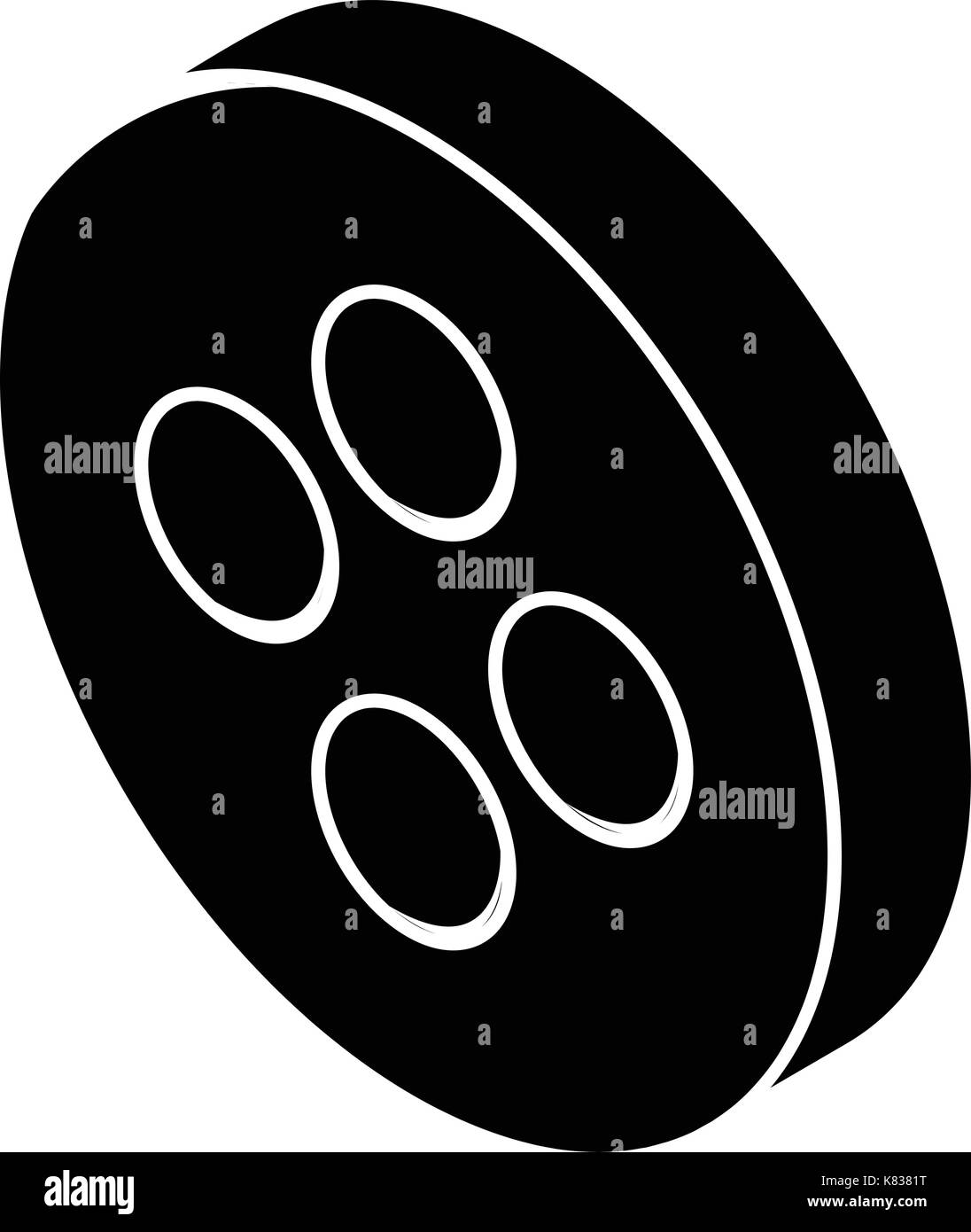 Classic clothes button icon, simple style Stock Vector Image & Art - Alamy