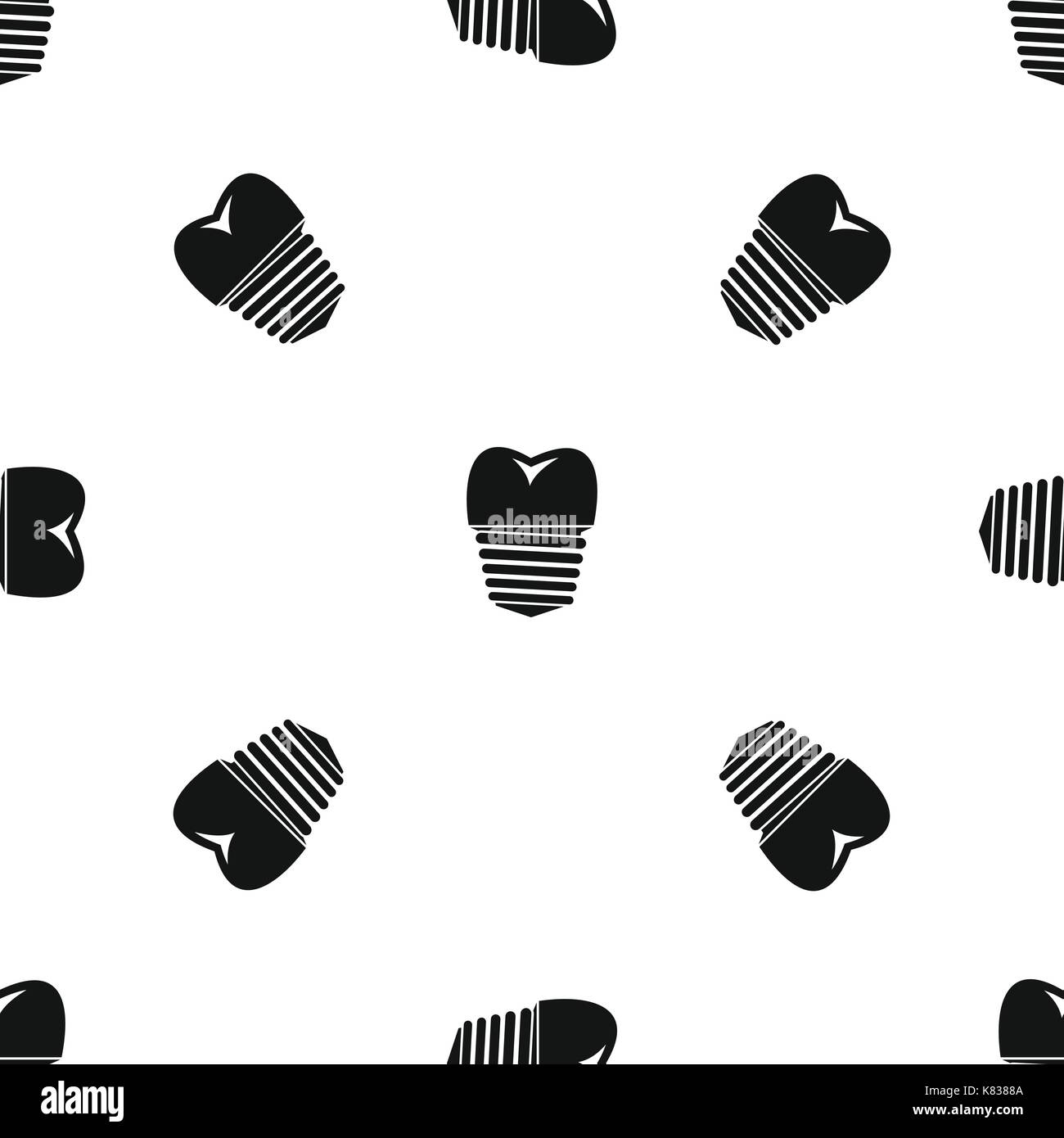 Tooth implant pattern seamless black Stock Vector Image & Art - Alamy