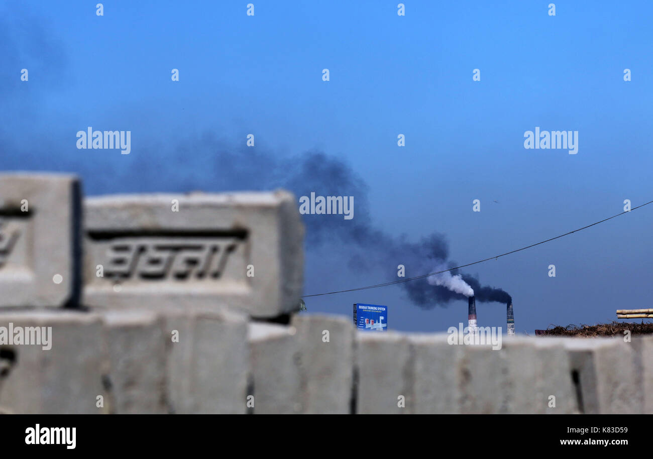 Emission of huge quantity of toxic elements from brick kilns is causing