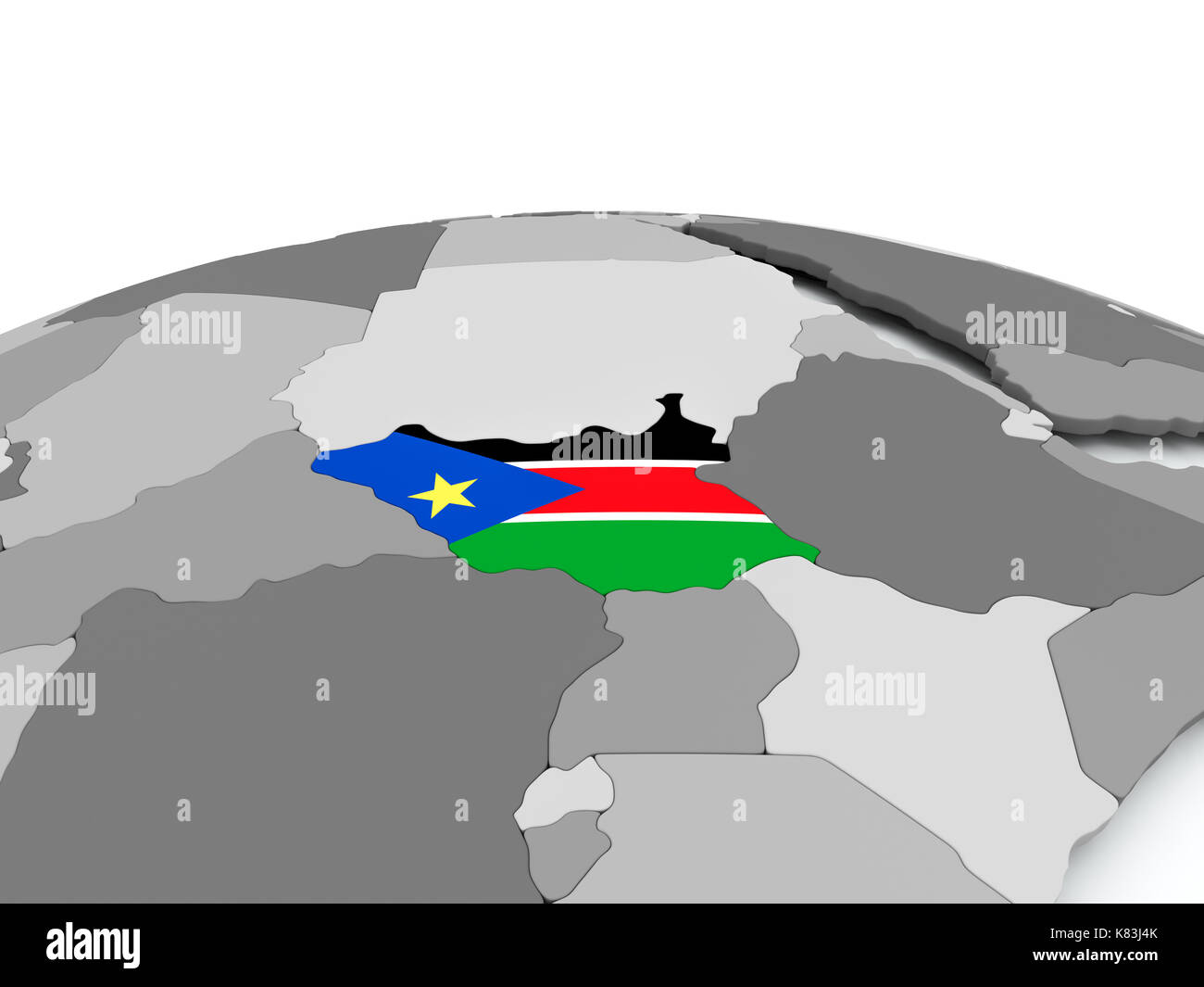 Map south sudan embedded hi-res stock photography and images - Alamy