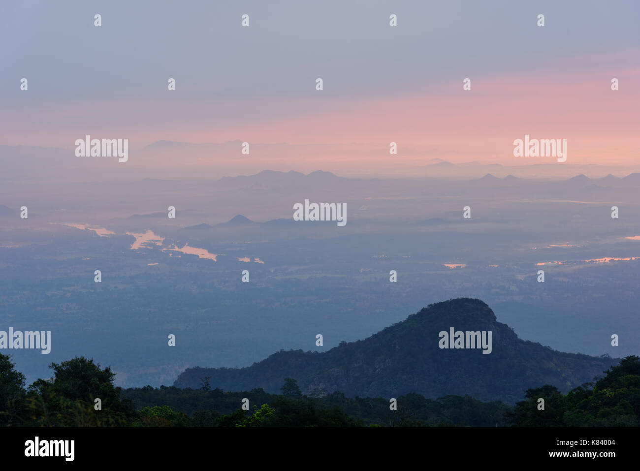 view of high mountain in sunshine day Stock Photo - Alamy