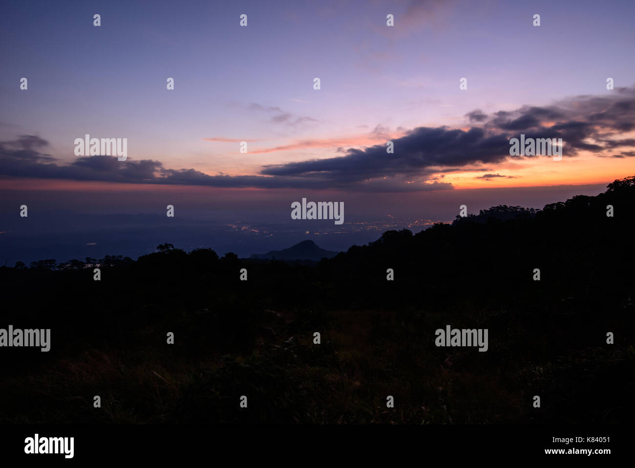 view of high mountain in sunshine day Stock Photo - Alamy