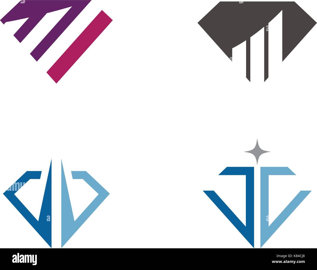 Diamond Logo Template vector icon illustration design Stock Vector ...