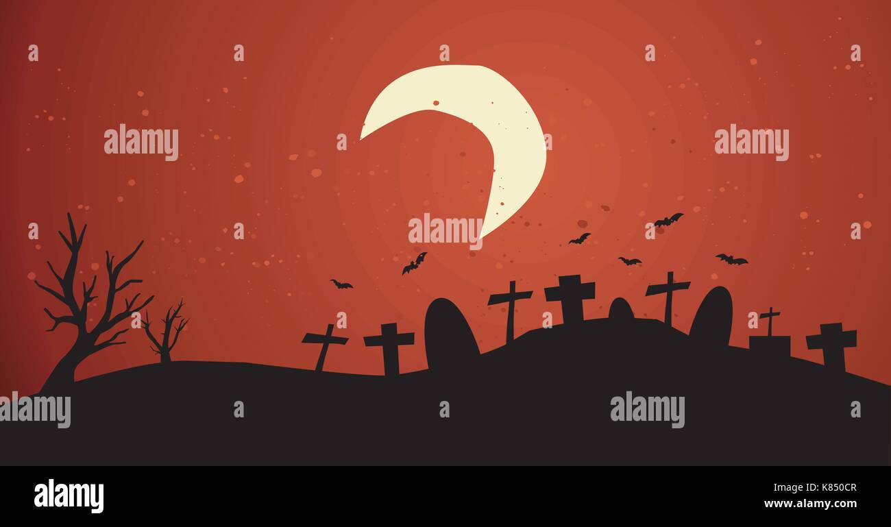 Halloween background vector illustration Stock Vector Image & Art - Alamy