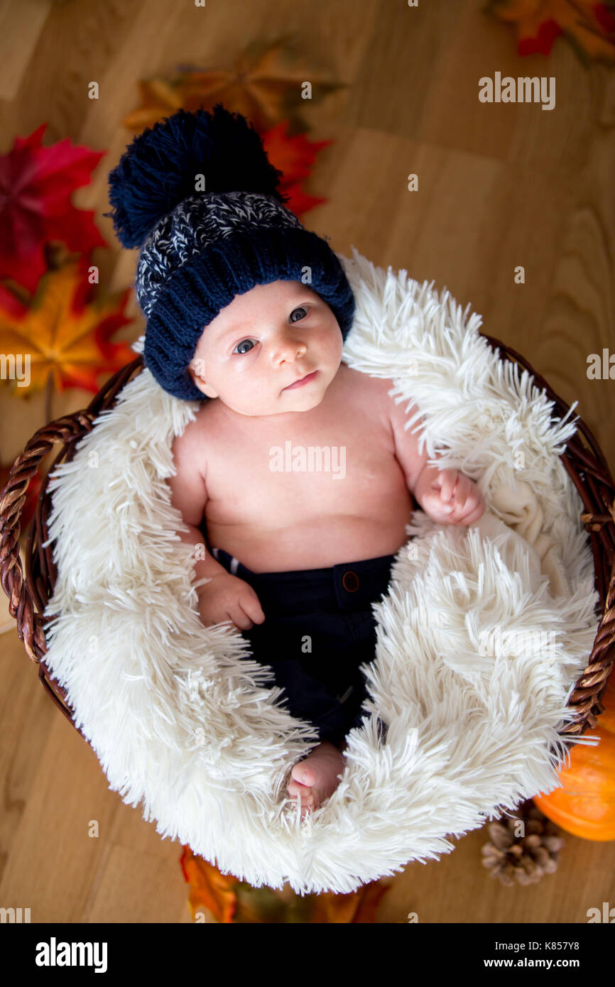 newborn baby boy knitted hats