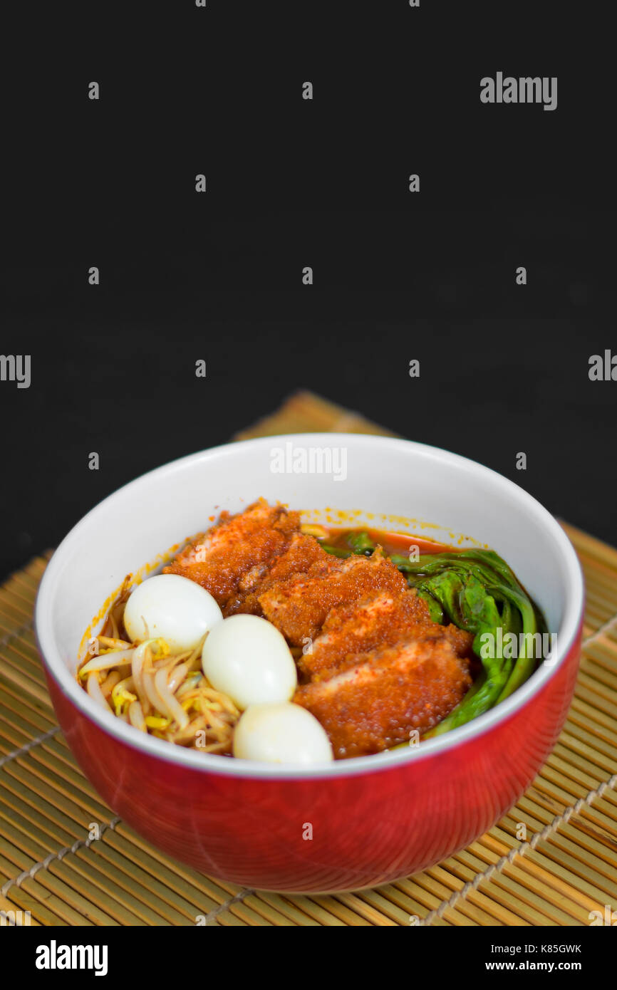Ramen noodles with extra fried bacon Stock Photo Alamy