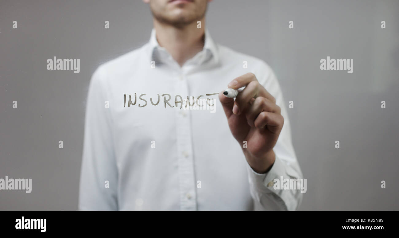 Insurance writing on screen hi-res stock photography and images - Alamy