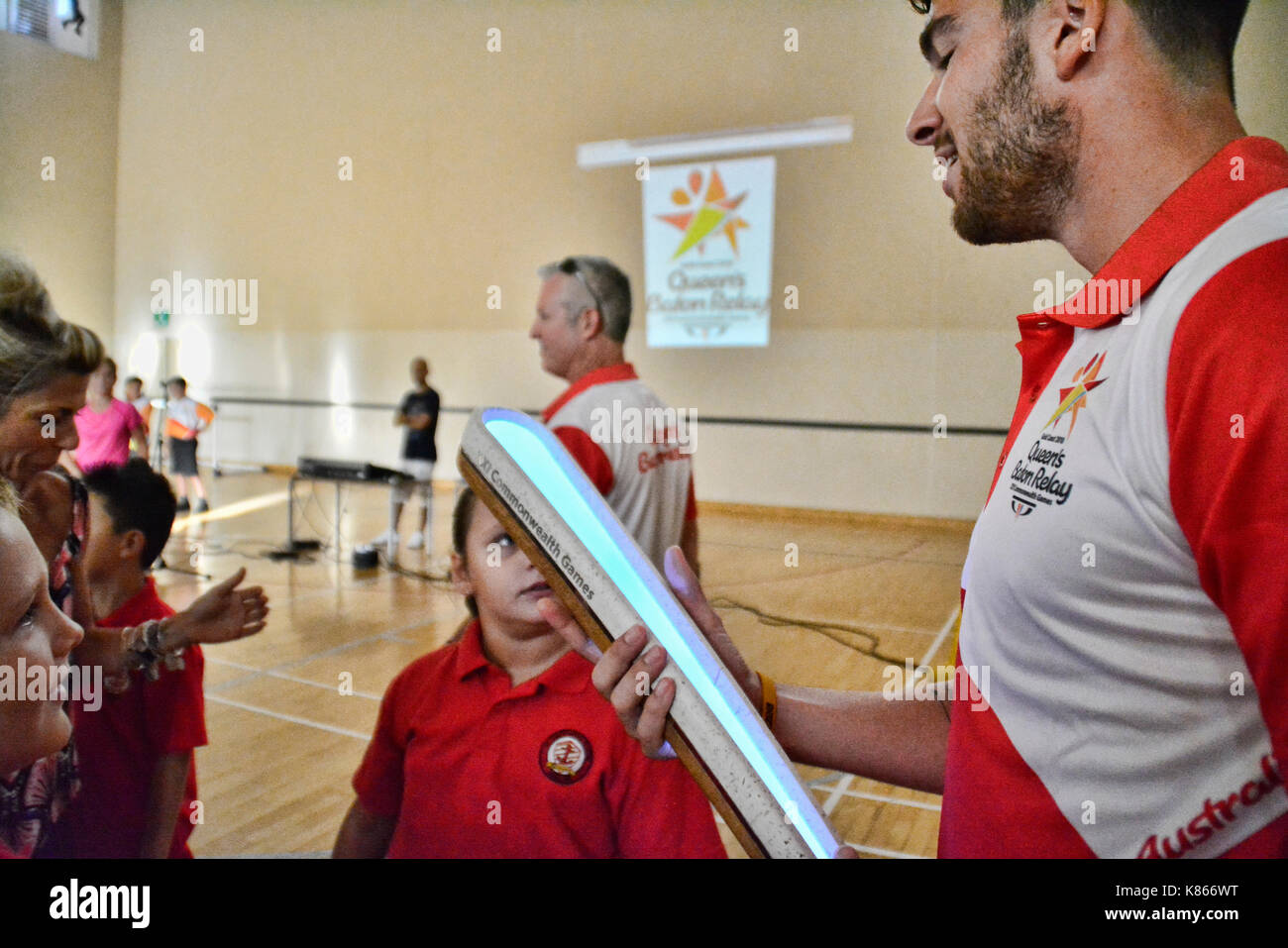 18th September 2017 The Queens Baton Relay arrived on the Rock of