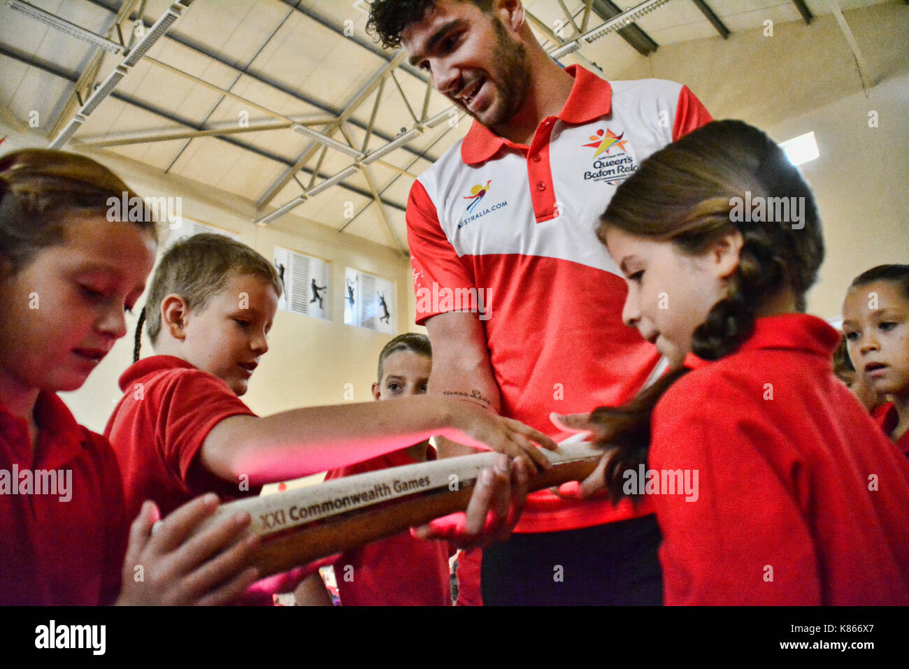 18th September 2017 The Queens Baton Relay arrived on the Rock of
