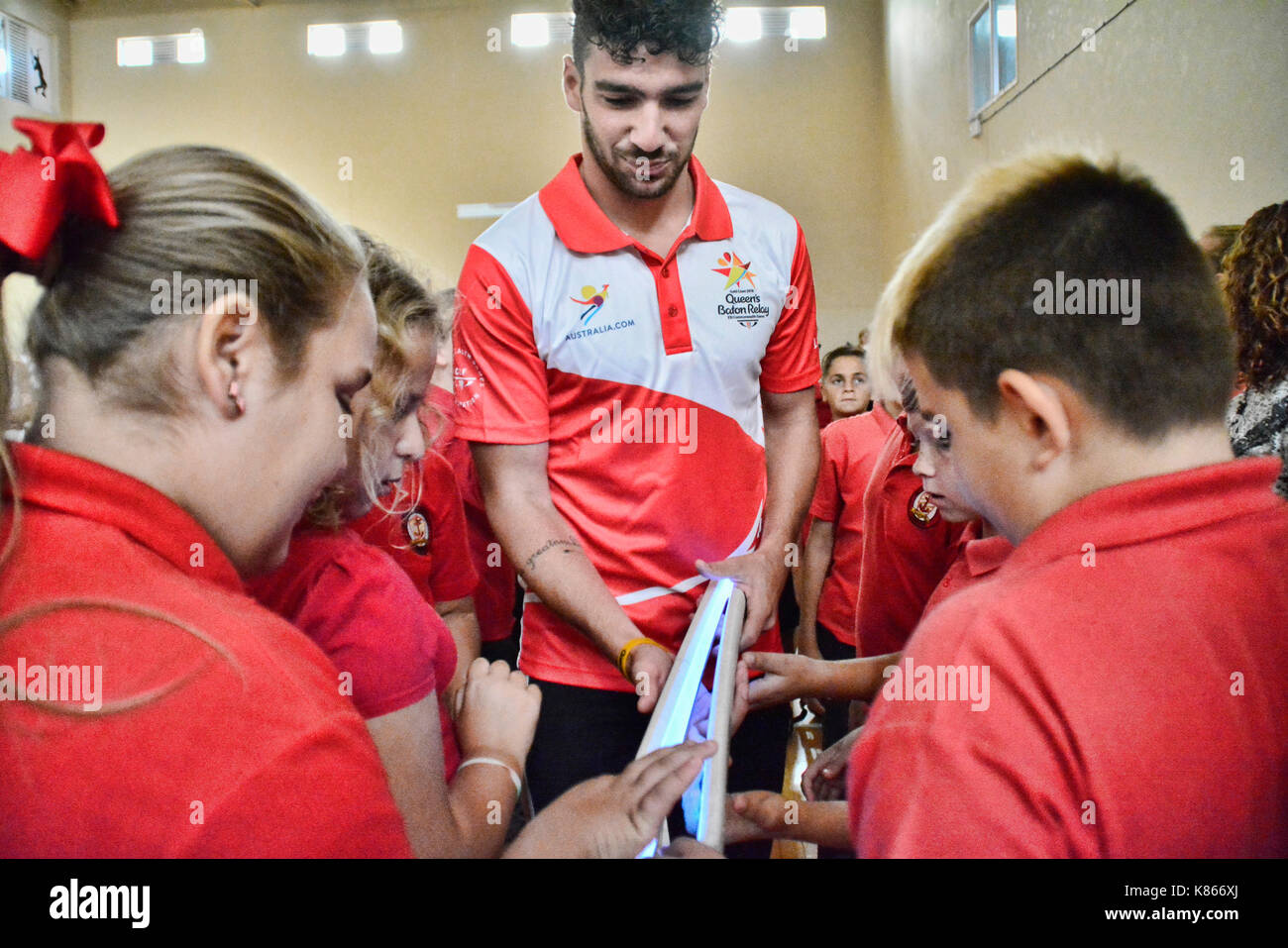 18th September 2017 The Queens Baton Relay arrived on the Rock of