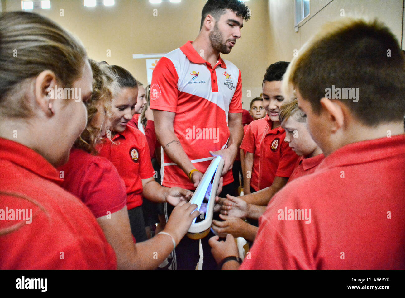 18th September 2017 The Queens Baton Relay arrived on the Rock of