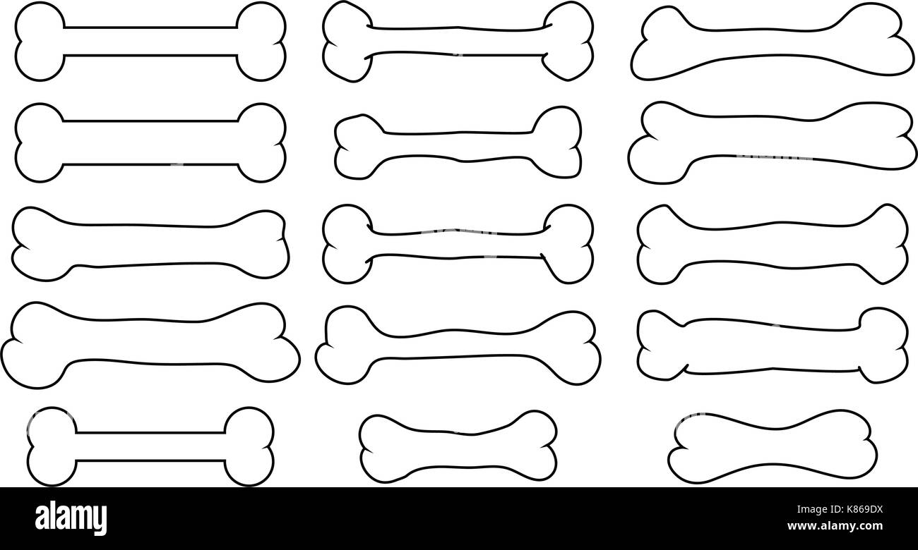 Dog bone logo Black and White Stock Photos & Images - Page 3 - Alamy for Free Printable Dog Bone Template Printable