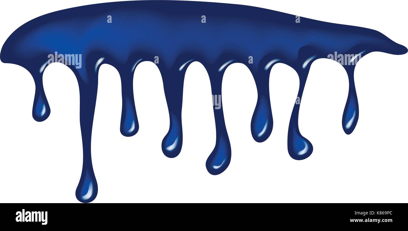 water ink drip, dripping paint vector symbol icon design. Beautiful ...