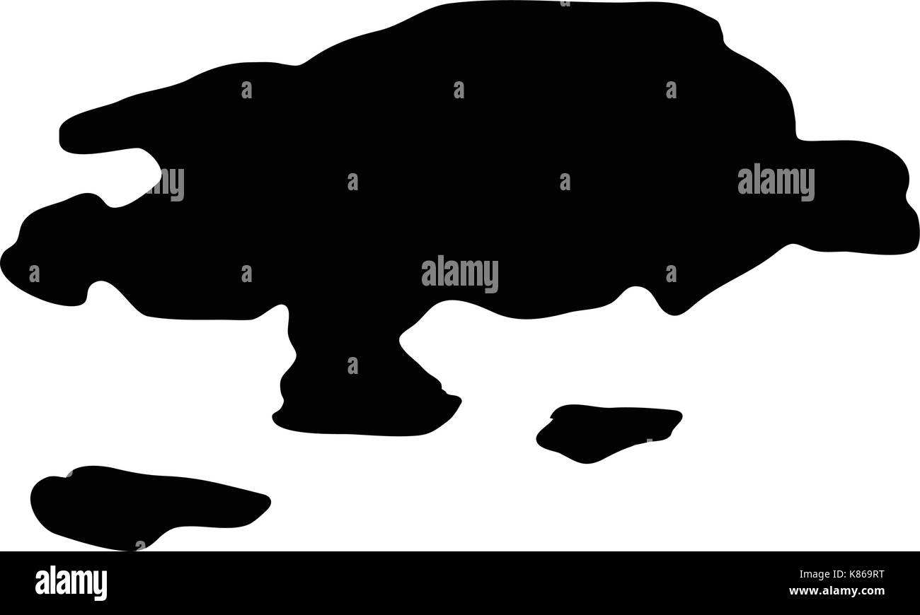 puddle silhouette vector symbol icon design. Beautiful illustration ...