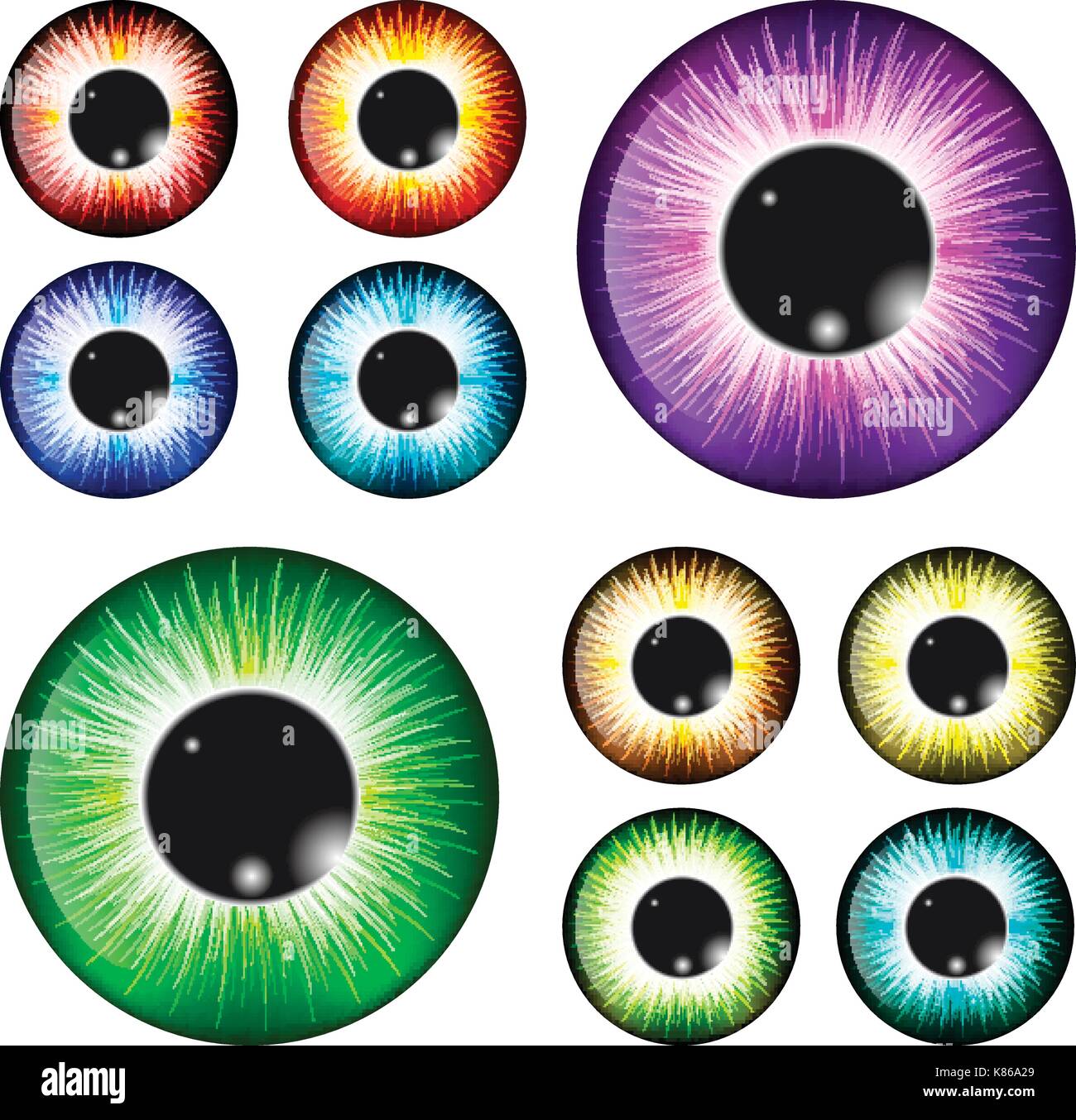 eye, pupil, iris, vector symbol icon design. Beautiful illustration