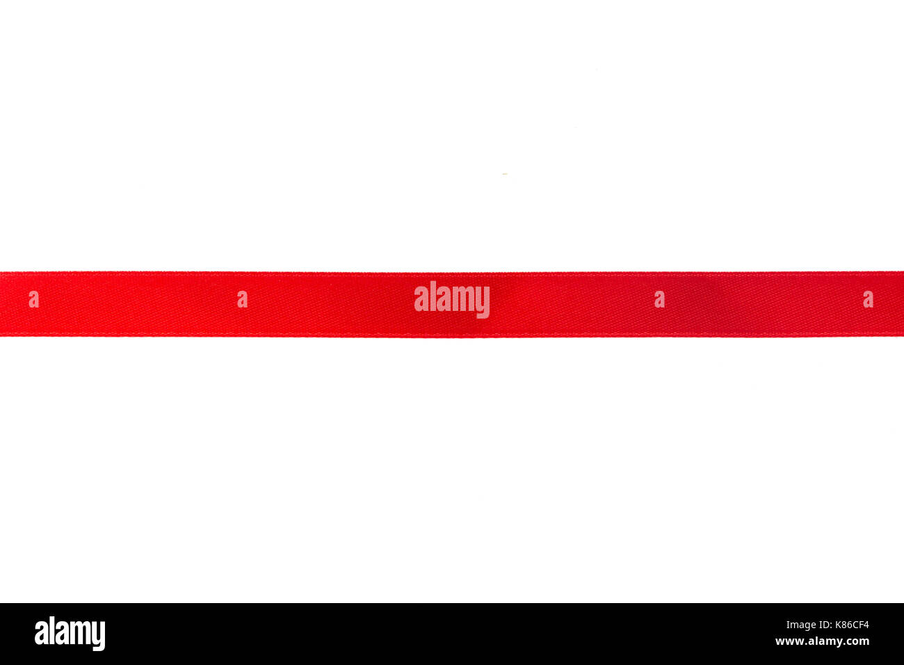 Red ribbon with bow isolated on white background Stock Photo - Alamy