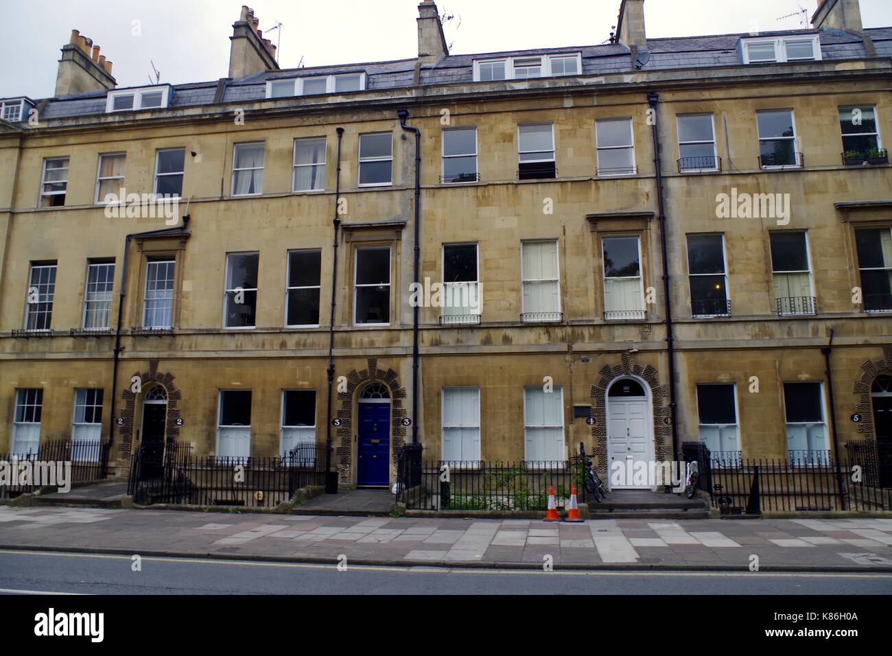 Number 4 Sydney House, Once Home to Jane Austen. City of Bath, Somerset