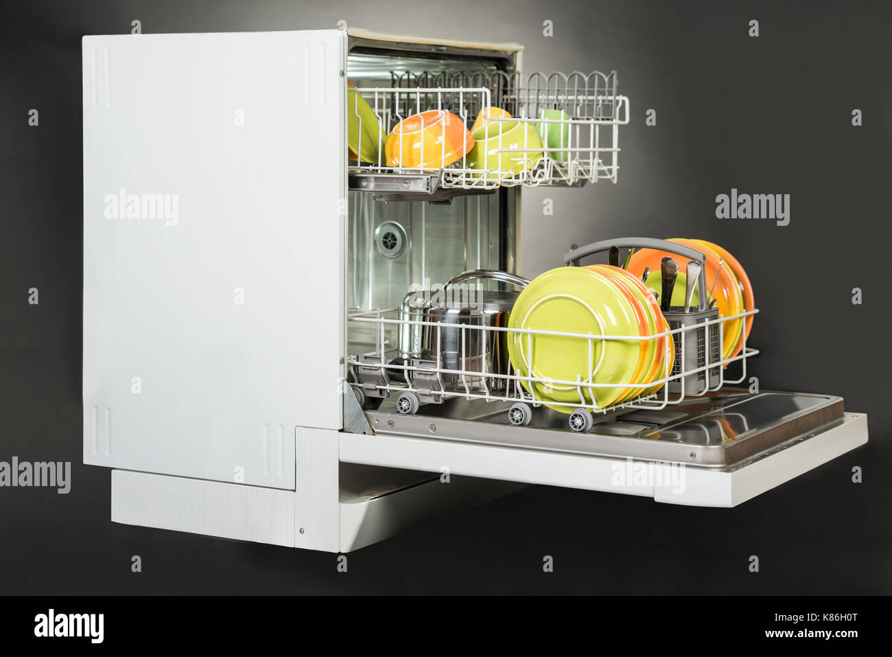 Dishwasher open isolated hires stock photography and images Alamy