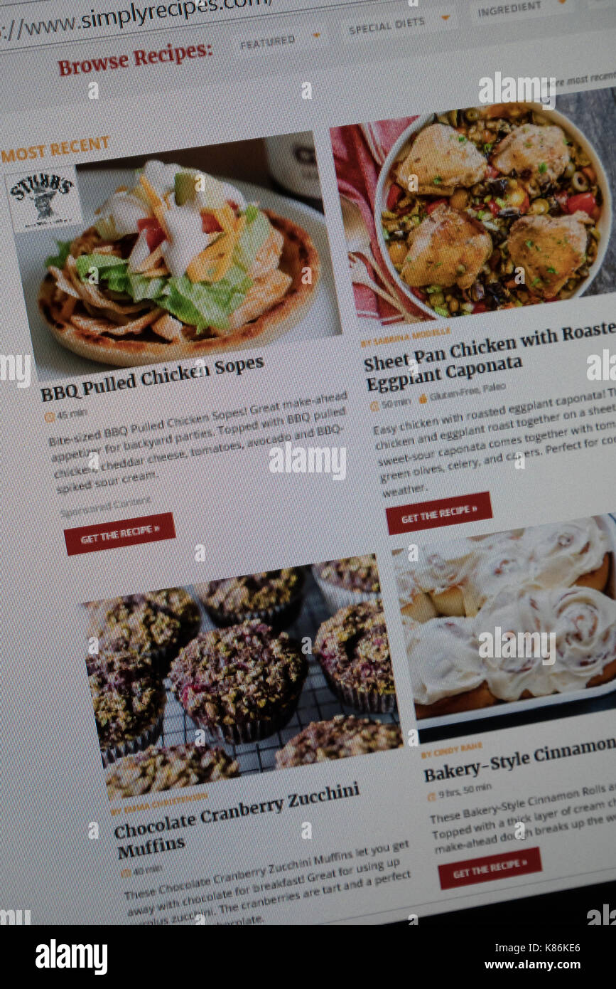 food blog Stock Photo