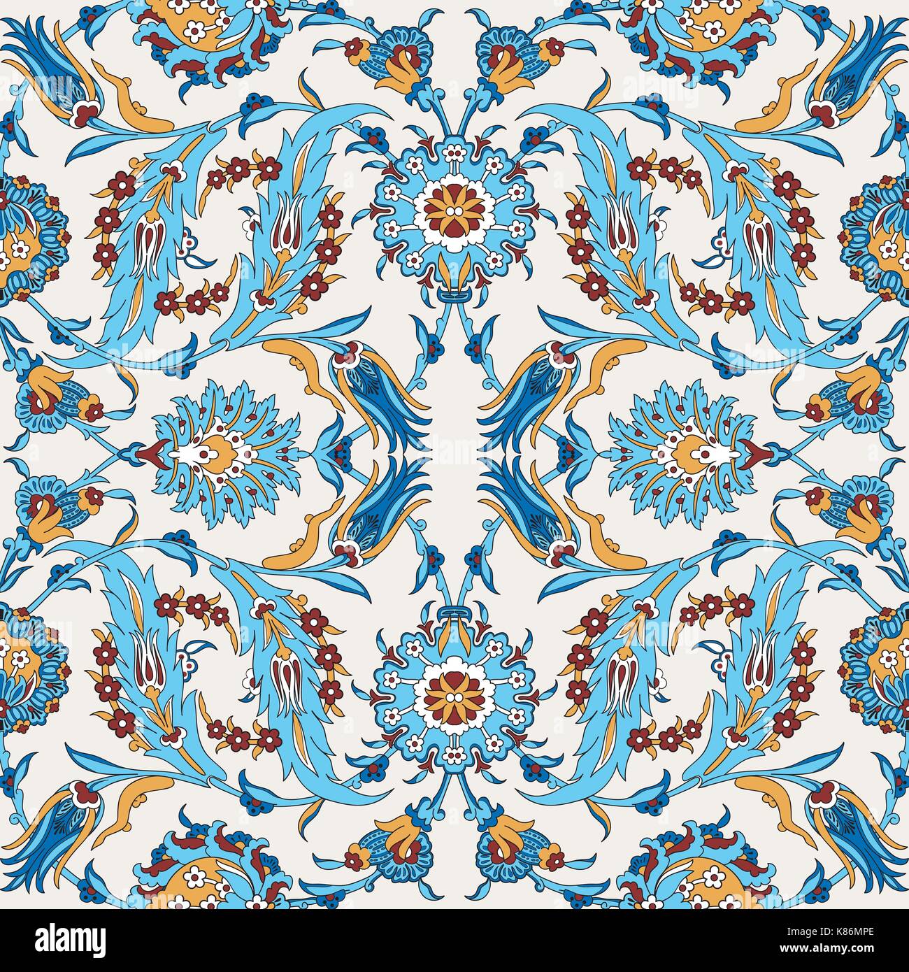 Arabesque Vintage Decor Floral Ornate Pattern For Design Template Vector Eastern Motif Painting Flowers Decoration Ornamental Illustration For Invit Stock Vector Image Art Alamy