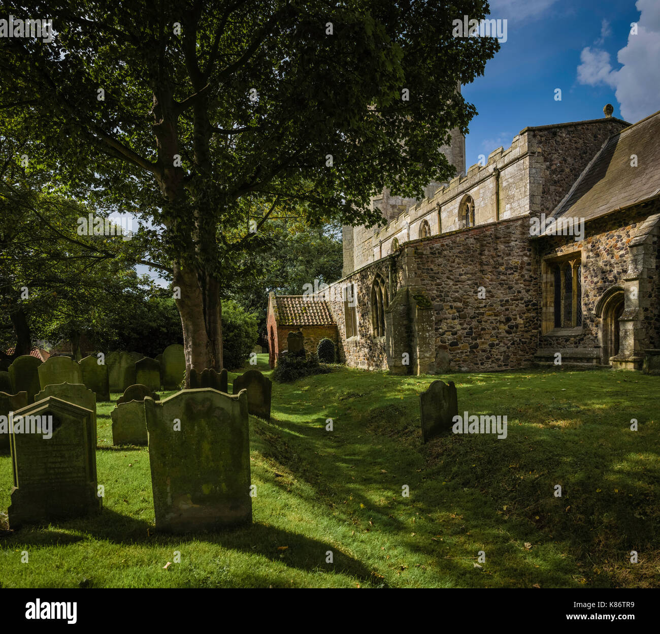 All Saints church, Easington, Humberside, UK. Stock Photo